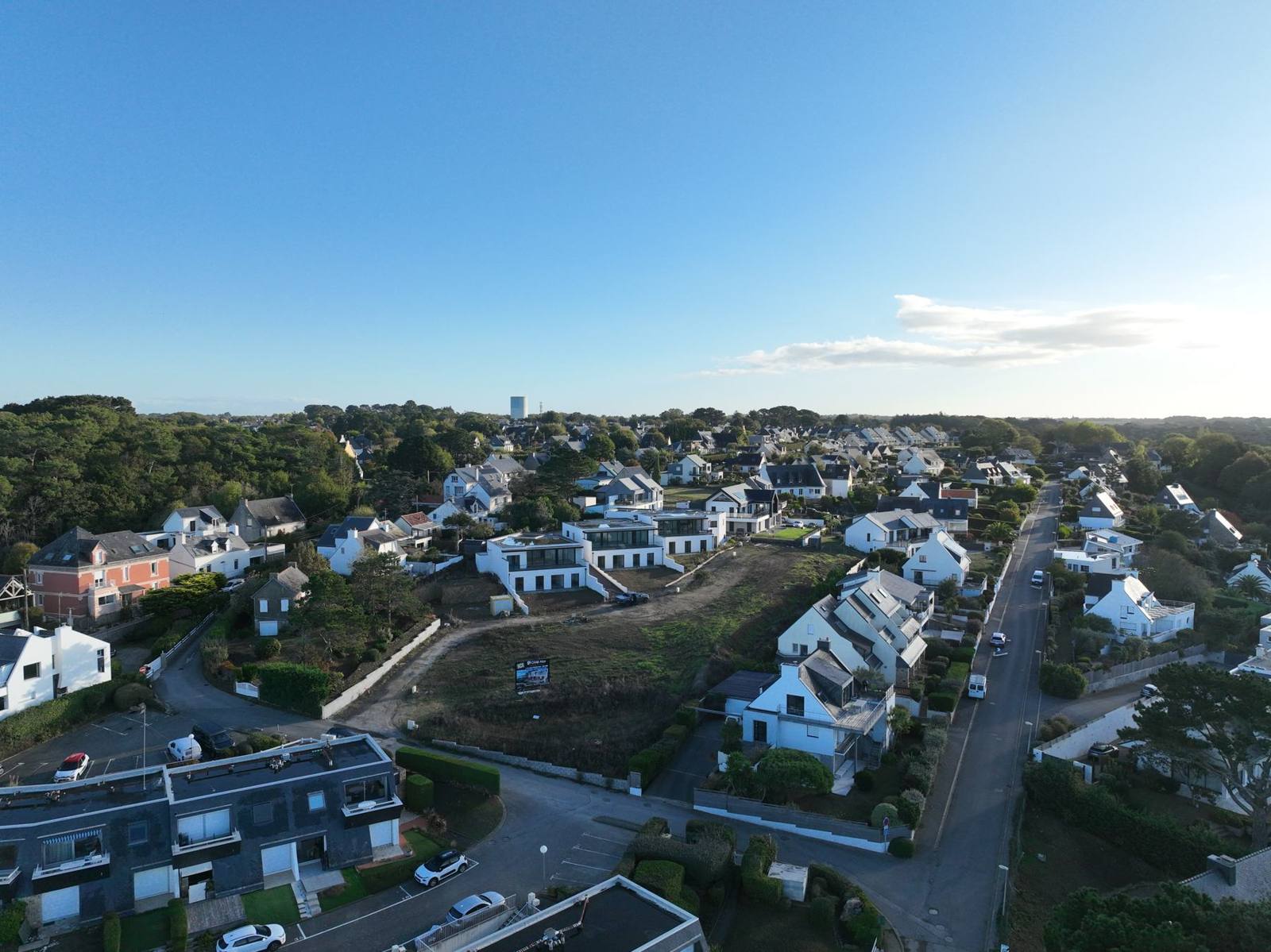 Vue drone du chantier Les Villas Gwel Mor à Guidel-Plages Vue drone du chantier Les Villas Gwel Mor à Guidel-Plages