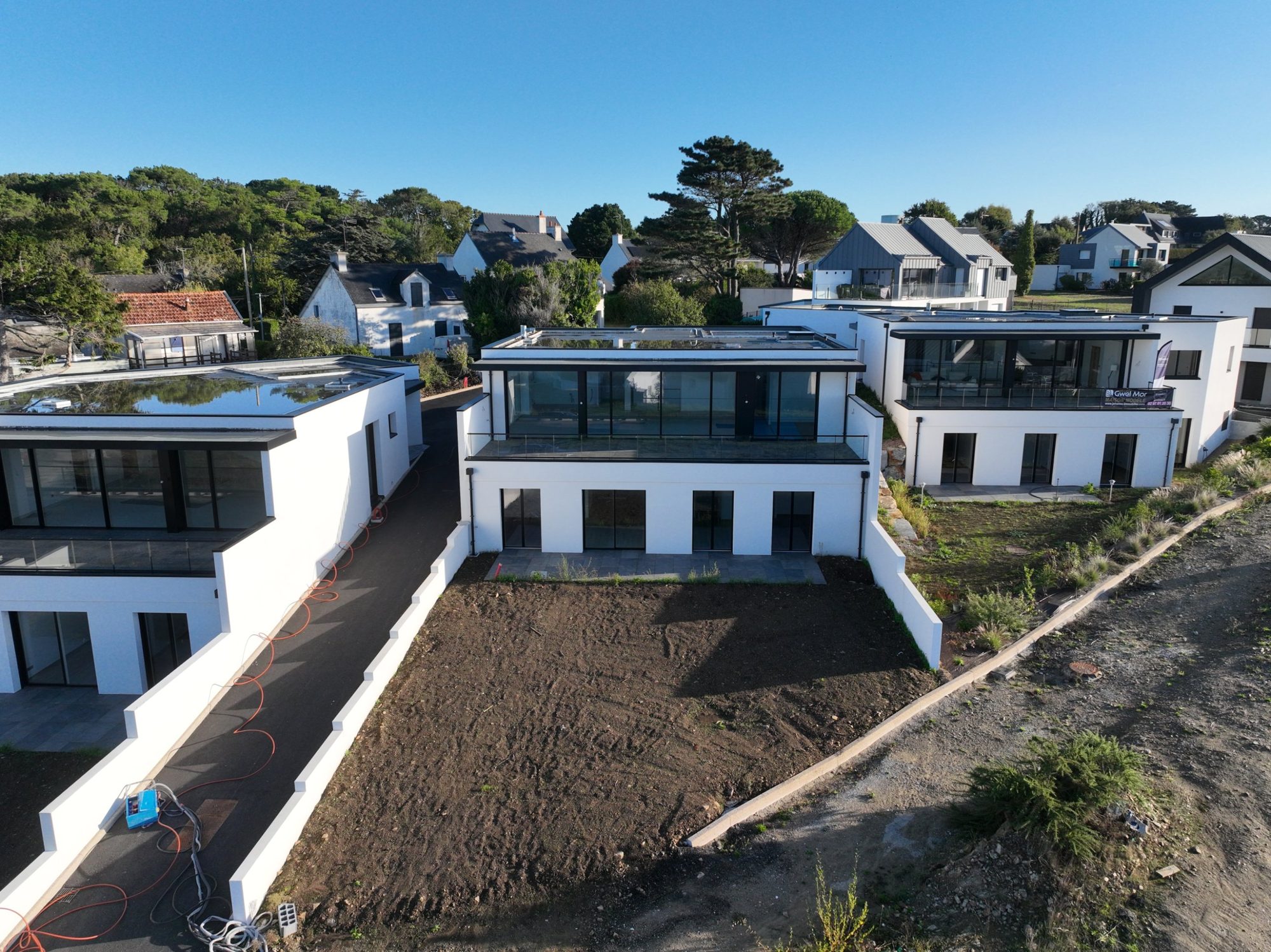 Villas Gwel Mor, terrasses et baies vitrées Villas Gwel Mor, terrasses et baies vitrées